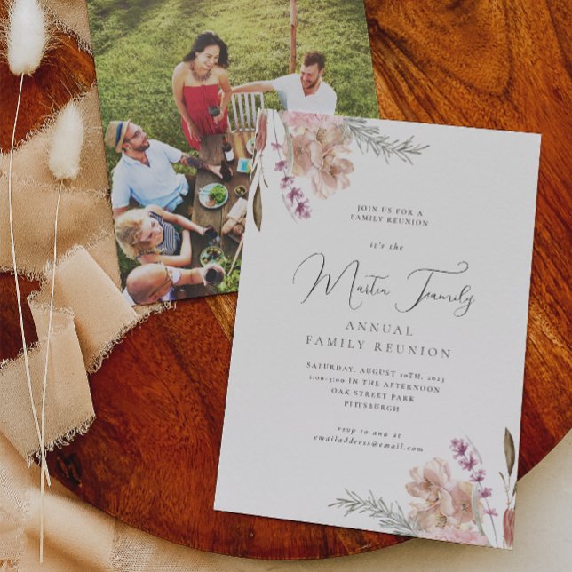 Beautiful Boho Watercolor Family Reunion Photo (Creator Uploaded)