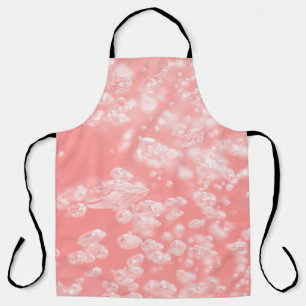 Beautiful bokeh air bubble abstract light pink pas apron