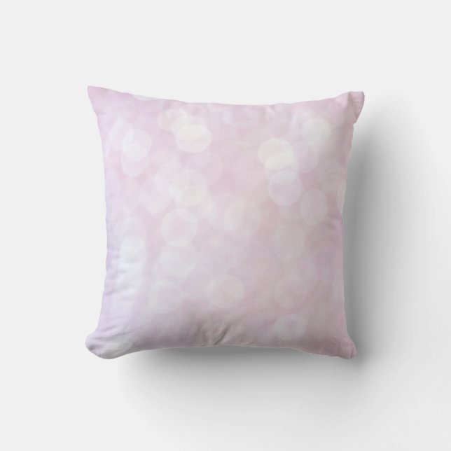 Beautiful Bokeh Pink sparkle/ glitter cushion matt (Front)