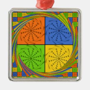 Beautiful Bold Egyptian Pattern: A Dazzling Design Metal Tree Decoration