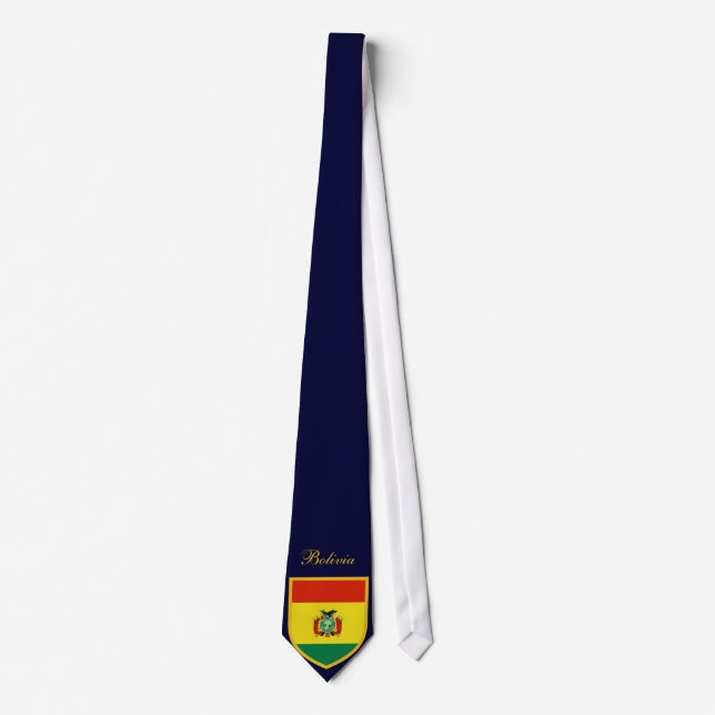 Beautiful Bolivia Flag Tie (Front)