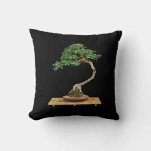 Beautiful Bonsai Tree Throw Pillow