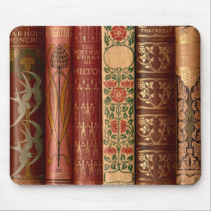 Beautiful Book Spines Mouse Mat