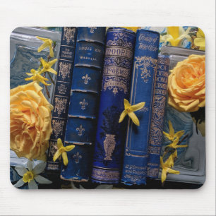 Beautiful Book Spines (roses) Mouse Mat