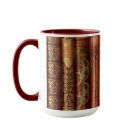 Beautiful Book Spines Two-Tone Coffee Mug