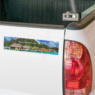 Beautiful Bora Bora, French Polynesia Bumper Sticker