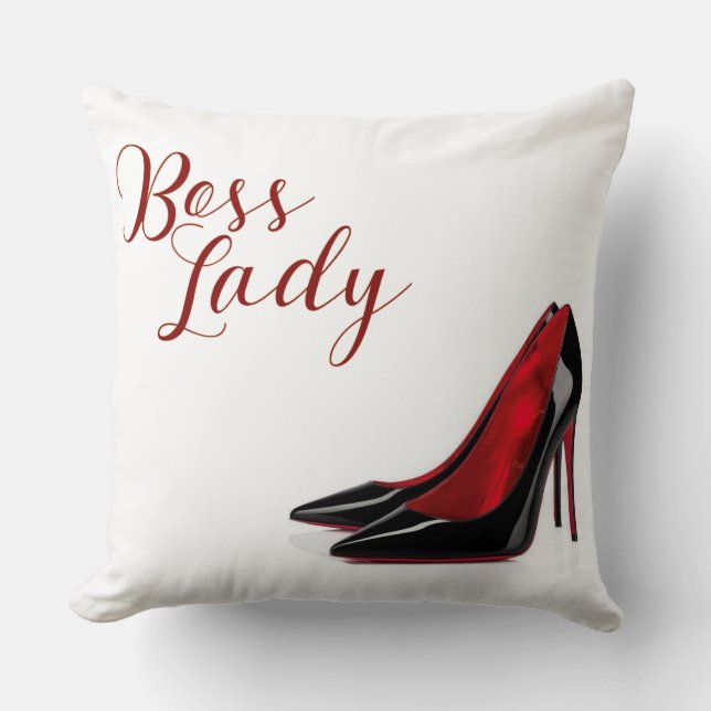 Beautiful Boss Lady Pillow, with crown  Cushion (Front)