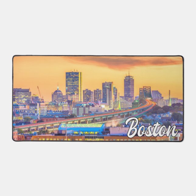 Beautiful Boston, Massachusetts, USA Desk Mat (Front)