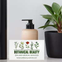 Beautiful Botanical Spa Salon Green Floral