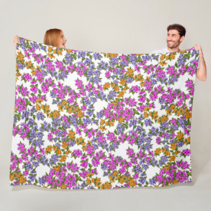 Beautiful Bougainvillea Fleece Blanket