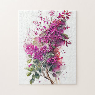 Beautiful Bougainvillea Watercolor Jigsaw Puzzle