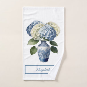 Beautiful bouquet hydrangea  hand towel