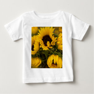 Beautiful Bouquet of Gold Sunflowers Baby T-Shirt