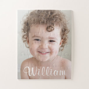 Beautiful Boy Toddler Baby Photo Large Piece Jigsaw Puzzle