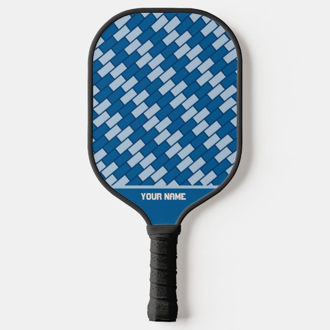 Beautiful Brick Blue Exercise Pickleball Paddle (Back)