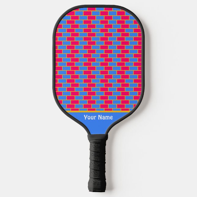 Beautiful Brick Pattern Pro Pickleball Paddle (Back)