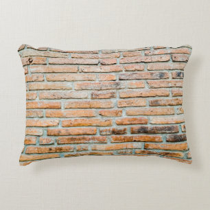 Beautiful brick wall Old classicabstract, architec Decorative Cushion