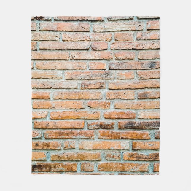 Beautiful brick wall Old classicabstract, architec Fleece Blanket (Front)