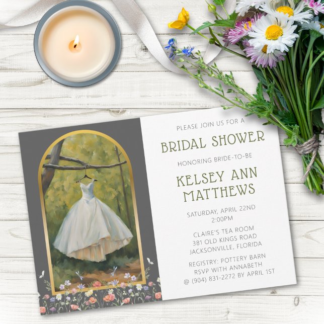 Beautiful Bridal Dress Shower Invitation (Creator Uploaded)