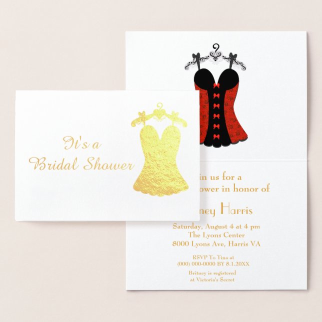 Beautiful Bridal Shower Foil Card (Display)