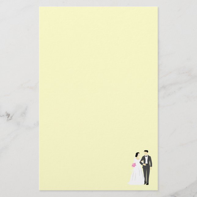 Beautiful Bride & Groom Wedding Stationery (Front)