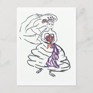Beautiful Bride Postcard
