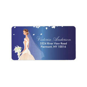 Beautiful Bride Return Address Labels. Label