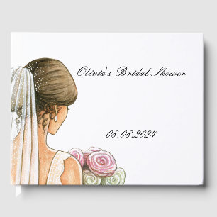 beautiful bride simple Guest Book