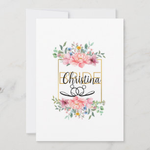 Beautiful Bride to be Bridal Shower  Invitation