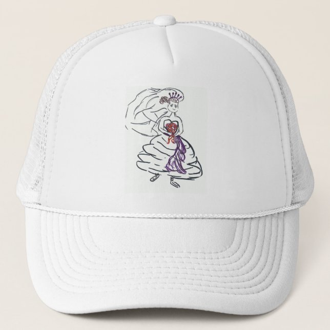 Beautiful Bride Trucker Hat (Front)
