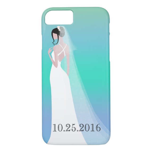 Beautiful Bride Wedding Day Case-Mate iPhone Case (Back)