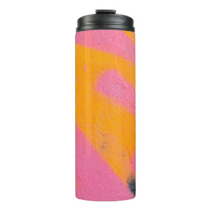Beautiful bright colourful street art graffiti bac thermal tumbler