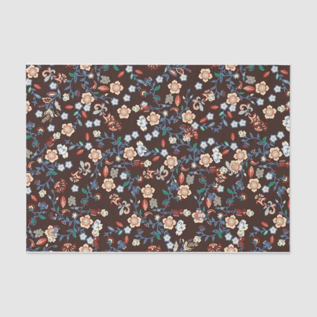 Beautiful Bright Floral Tissue Paper (Front)