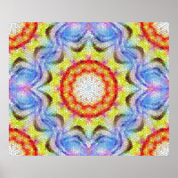 Beautiful Bright Mosaic Tile Sun Flower