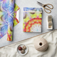 Beautiful Bright Mosaic Tile Sun Flower