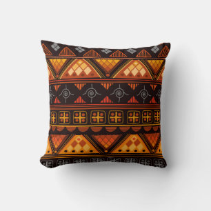 Beautiful Bright Multi-Colour Aztec Pattern Cushion