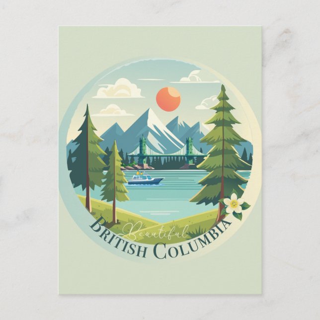 Beautiful British Columbia Postcard (Front)