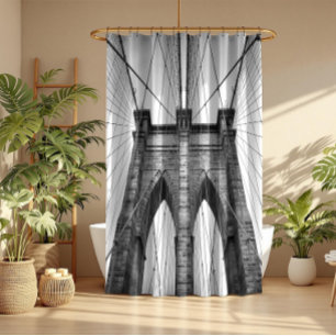Beautiful Brooklyn Bridge Closeup Shower Curtain