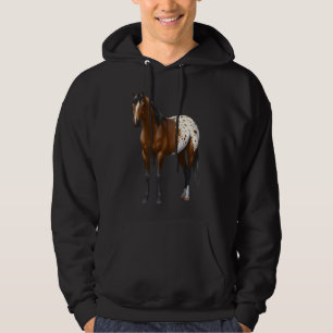 Beautiful Brown Bay Appaloosa Horse Lover Gift Pre Hoodie