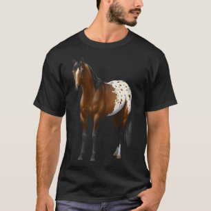 Beautiful Brown Bay Appaloosa Horse Lover Gift Pre T-Shirt