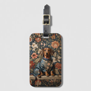 Beautiful Brown Dachshund   Dachshund Portrait Luggage Tag