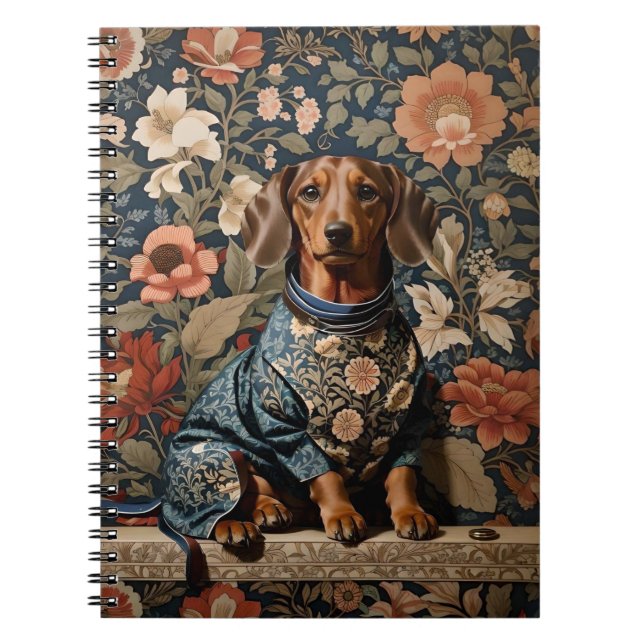 Beautiful Brown Dachshund | Dachshund Portrait Notebook (Front)