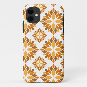 beautiful brown floral pattern iPhone 11 case