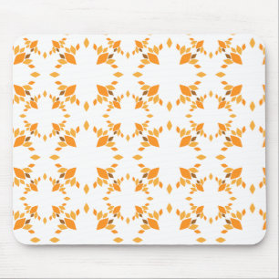 beautiful brown floral pattern mouse mat