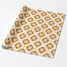 beautiful brown floral pattern