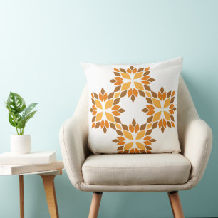 beautiful brown flower petal cushion
