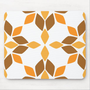 beautiful brown flower petal pattern mouse mat