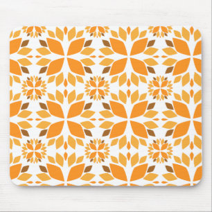 beautiful brown flower petal pattern mouse mat