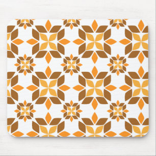beautiful brown flower petal pattern mouse mat
