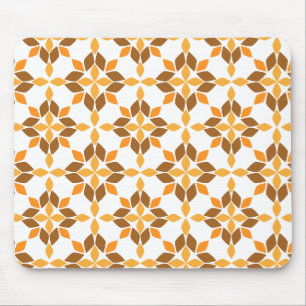 beautiful brown flower petal pattern mouse mat